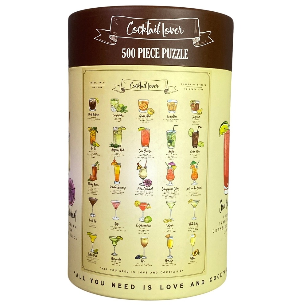 Cocktail Lover Puzzle 500 Piece and Poster 10+ NEW‎